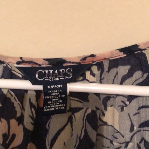Chaps peasant blouse. Pink/blue. Sm - Picture 4 of 4